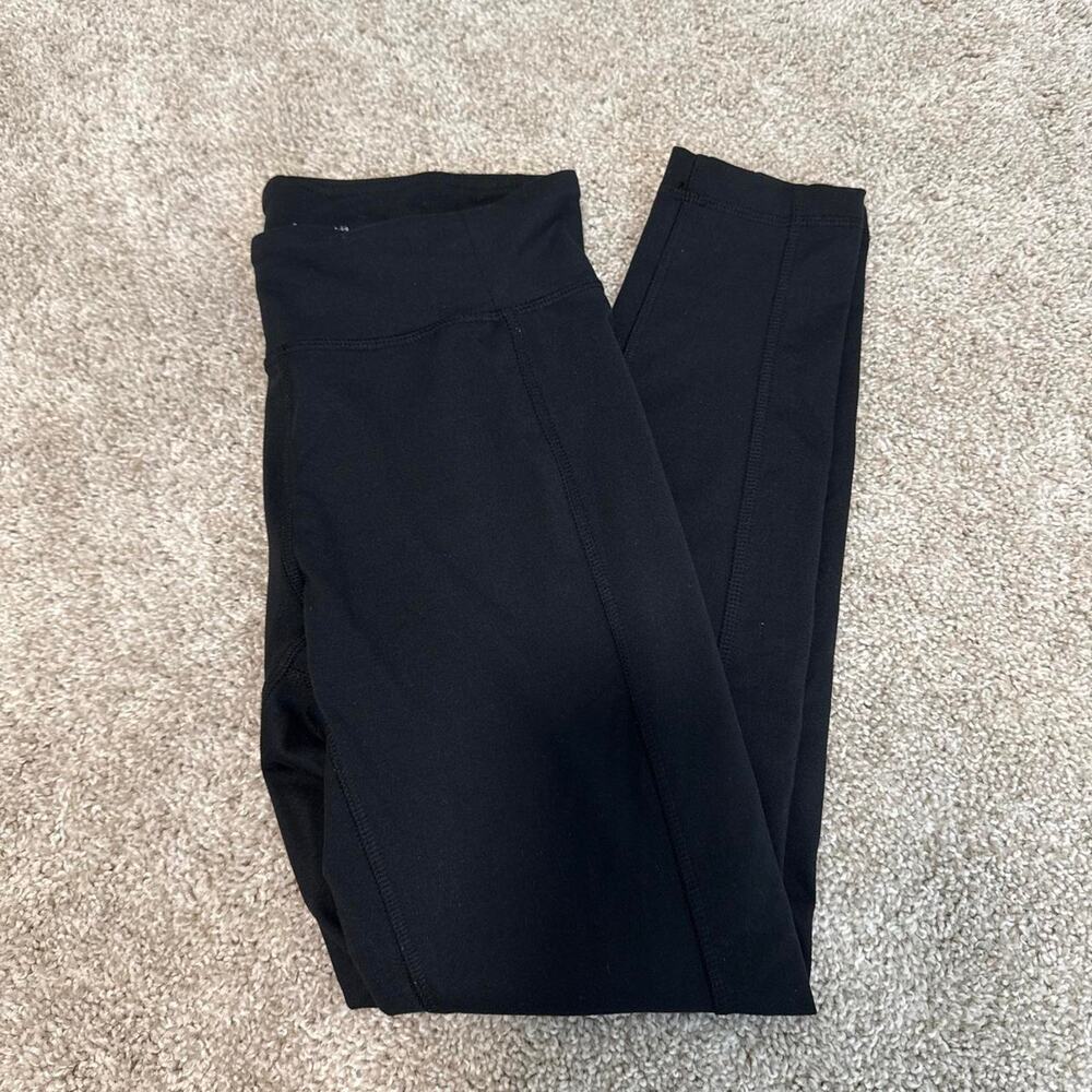 Columbia Women's Black High Rise Leggings Size S/P Stretch Athletic Pocket Pants